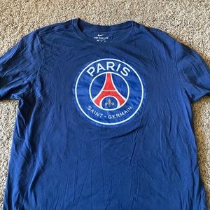 Blue PSG Nike Short Sleeve Tee